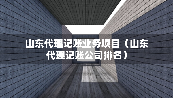 山東代理記賬業(yè)務(wù)項(xiàng)目(山東代理記賬公司排名) 山東代理記賬業(yè)務(wù)項(xiàng)目(山東代理記賬公司排名)