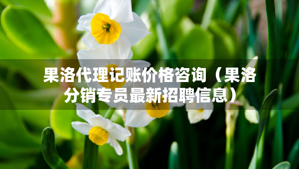 果洛代理記賬價格咨詢（果洛分銷專員最新招聘信息）