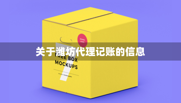 關(guān)于濰坊代理記賬的信息