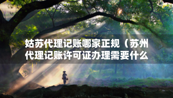 姑蘇代理記賬哪家正規(guī)（蘇州代理記賬許可證辦理需要什么條件）