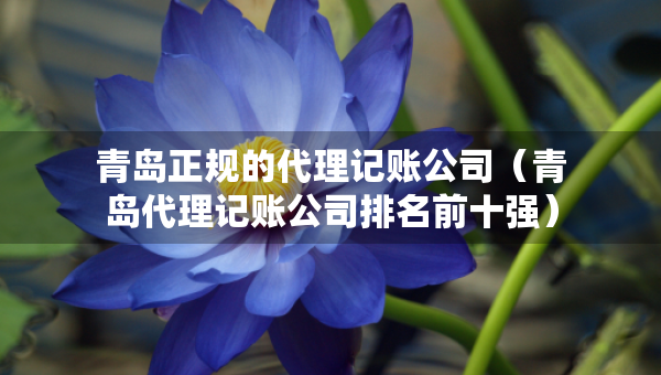 青島正規(guī)的代理記賬公司(青島代理記賬公司排名前十強(qiáng)) 青島正規(guī)的代理記賬公司(青島代理記賬公司排名前十強(qiáng))