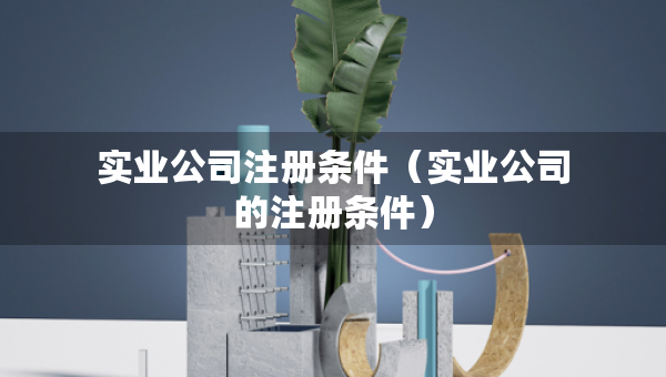 實(shí)業(yè)公司注冊(cè)條件(實(shí)業(yè)公司的注冊(cè)條件) 實(shí)業(yè)公司注冊(cè)條件(實(shí)業(yè)公司的注冊(cè)條件)