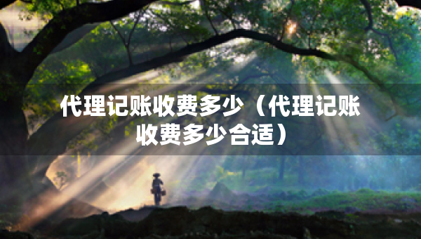 代理記賬收費(fèi)多少(代理記賬收費(fèi)多少合適) 代理記賬收費(fèi)多少(代理記賬收費(fèi)多少合適)