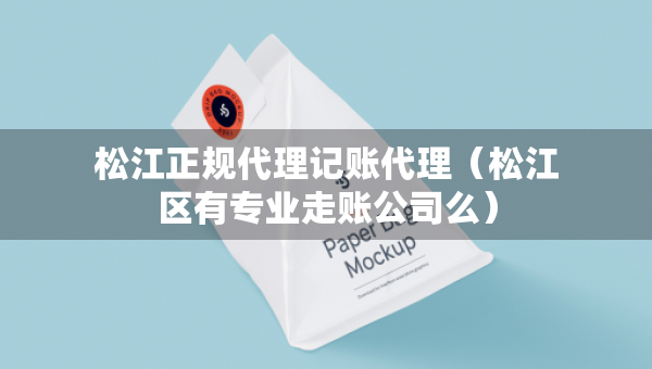 松江正規(guī)代理記賬代理（松江區(qū)有專(zhuān)業(yè)走賬公司么）