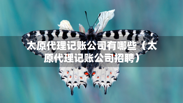 太原代理記賬公司有哪些（太原代理記賬公司招聘）
