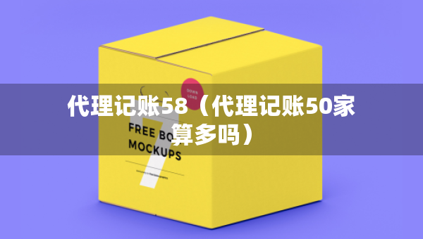 代理記賬58（代理記賬50家算多嗎）