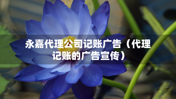 永嘉代理公司記賬廣告（代理記賬的廣告宣傳）