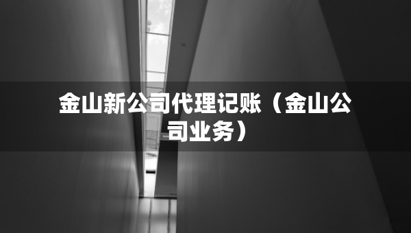 金山新公司代理記賬(金山公司業(yè)務(wù)) 金山新公司代理記賬(金山公司業(yè)務(wù))