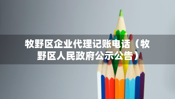 牧野區(qū)企業(yè)代理記賬電話（牧野區(qū)人民政府公示公告）