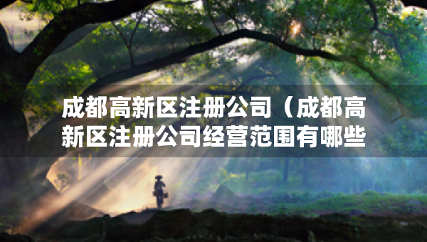 成都高新區(qū)注冊(cè)公司（成都高新區(qū)注冊(cè)公司經(jīng)營范圍有哪些）