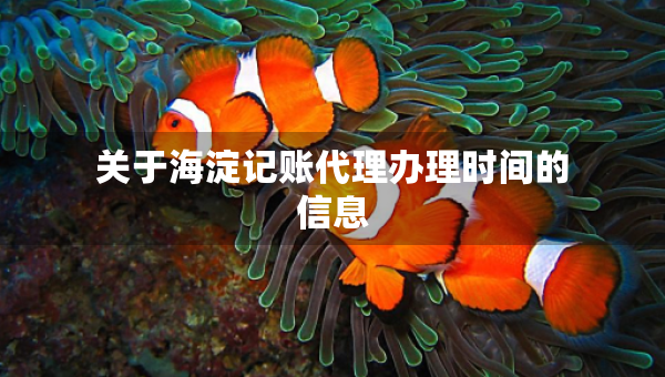 關(guān)于海淀記賬代理辦理時(shí)間的信息