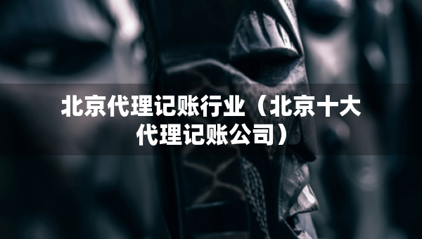 北京代理記賬行業(yè)（北京十大代理記賬公司）