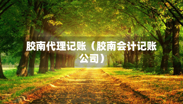 膠南代理記賬（膠南會計記賬公司）