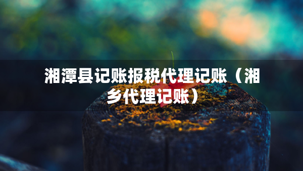 湘潭縣記賬報稅代理記賬（湘鄉(xiāng)代理記賬）