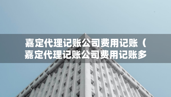 嘉定代理記賬公司費用記賬（嘉定代理記賬公司費用記賬多少）