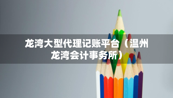 龍灣大型代理記賬平臺(tái)（溫州龍灣會(huì)計(jì)事務(wù)所）