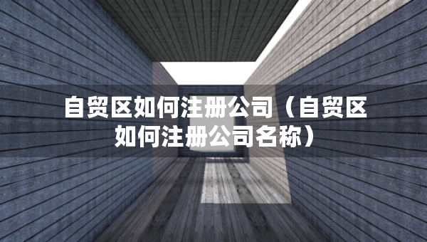 自貿(mào)區(qū)如何注冊公司（自貿(mào)區(qū)如何注冊公司名稱）