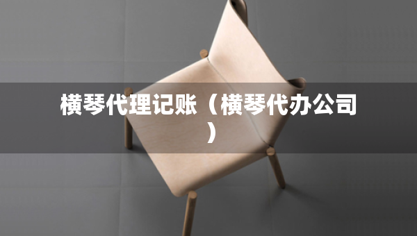 橫琴代理記賬（橫琴代辦公司）