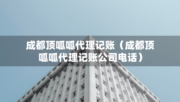 成都頂呱呱代理記賬（成都頂呱呱代理記賬公司電話）
