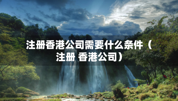 注冊(cè)香港公司需要什么條件(注冊(cè) 香港公司) 注冊(cè)香港公司需要什么條件(注冊(cè) 香港公司)