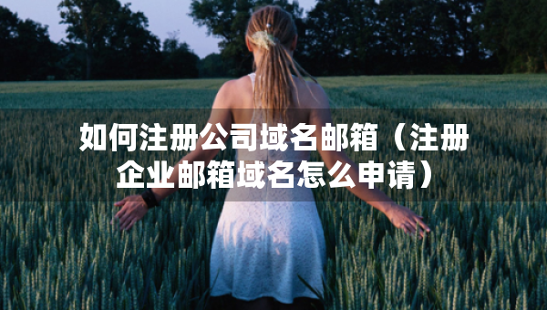 如何注冊公司域名郵箱（注冊企業(yè)郵箱域名怎么申請）