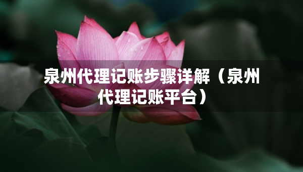 泉州代理記賬步驟詳解（泉州代理記賬平臺(tái)）