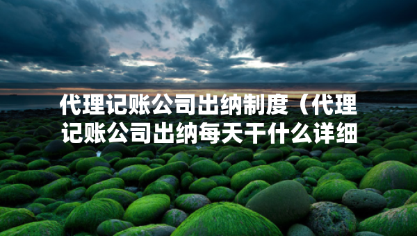 代理記賬公司出納制度（代理記賬公司出納每天干什么詳細(xì)介紹）