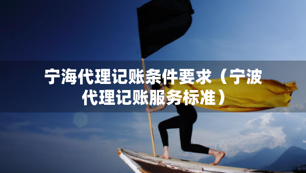 寧海代理記賬條件要求（寧波代理記賬服務(wù)標(biāo)準(zhǔn)）